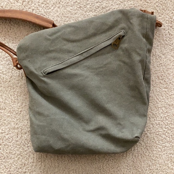 Canvas cross body bag - Picture 4 of 6